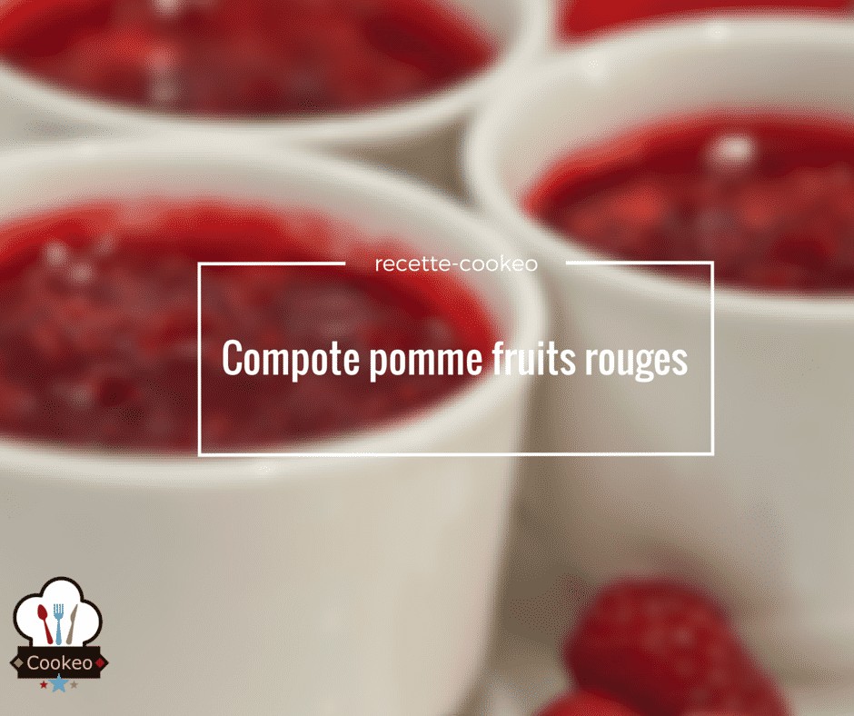 Compote pomme fruits rouges